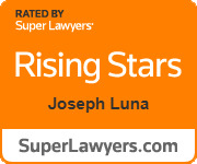 RATED BY Super Lawyers' | Rising Stars | Joseph Luna | SuperLawyers.com